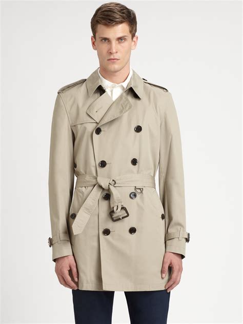 mens burberry raincoat sale|burberry double breasted raincoat men's.